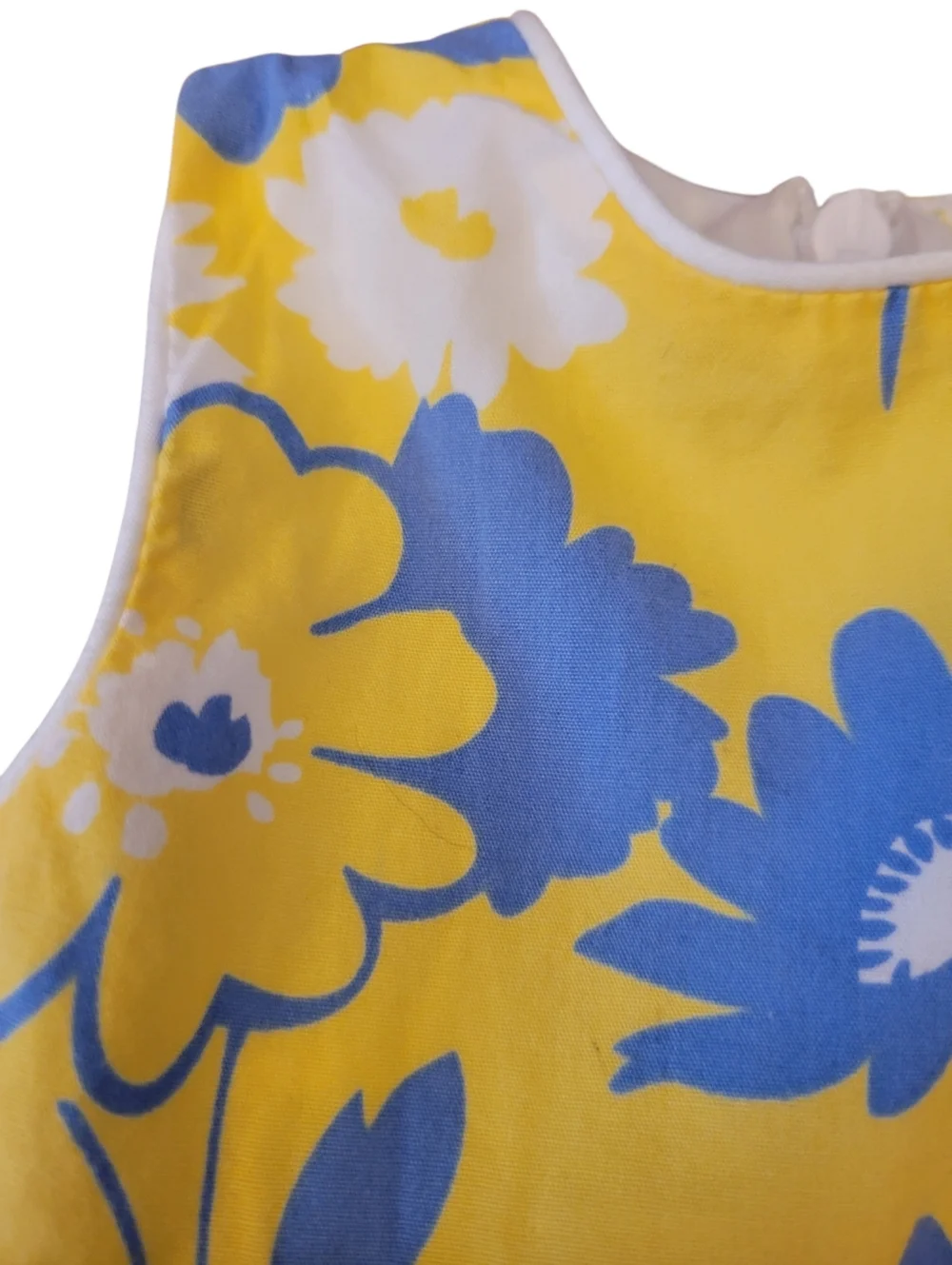 The Children's Place Dress Newborn Yellow‎ and Blue Floral